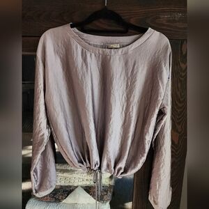 Zara Lavender Long Sleeve Top